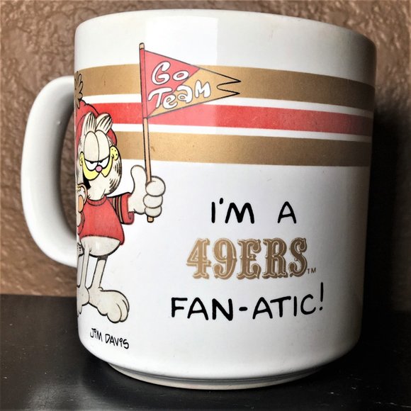 VIntage 1978 Jim Davis Garfield 49ers Mug - Picture 4 of 6
